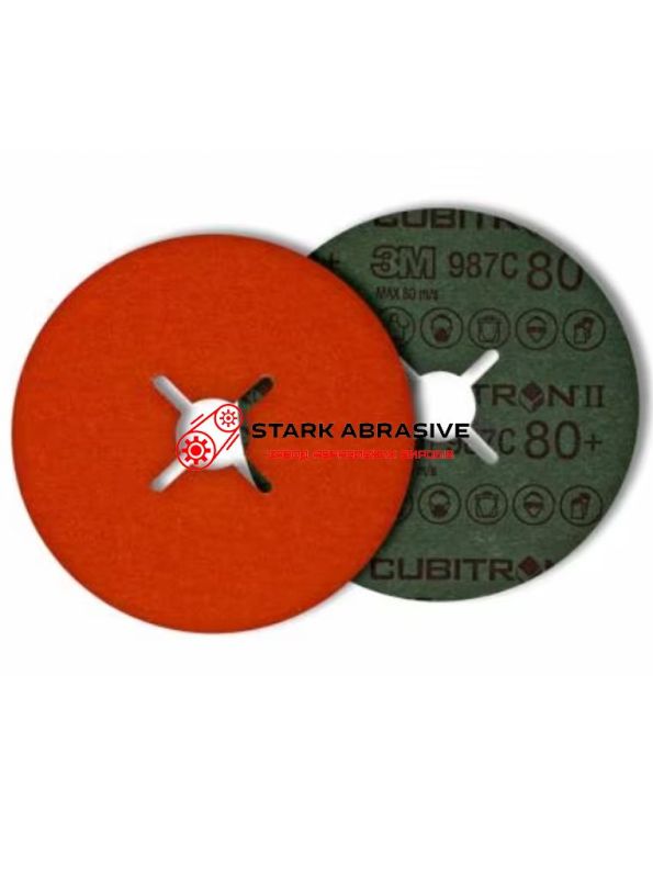 Фібровий Круг 3M™ Cubitron™ (3М Кубітрон) II 987С, 125х22 мм 80+