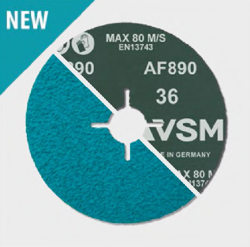 Фібровий круг VSM (ВСМ) AF890 ACTIROX 125x22 мм P80