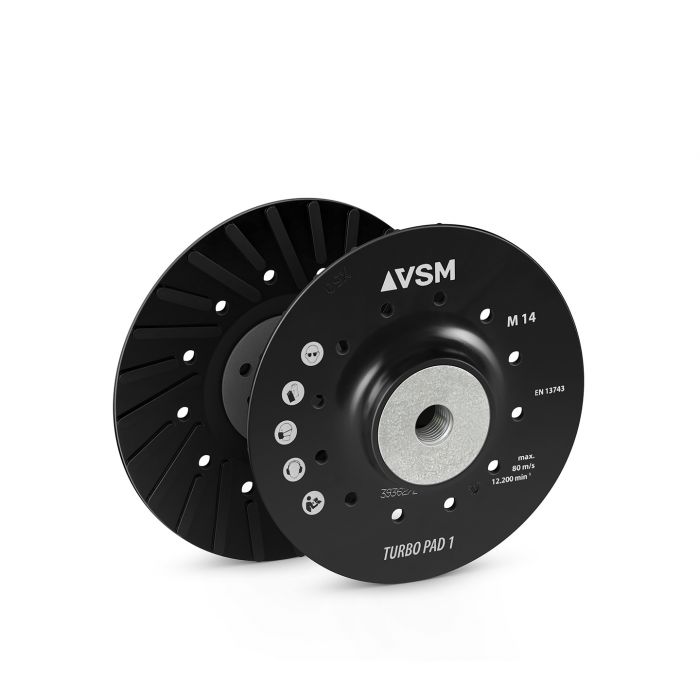 Оправка VSM (ВСМ) ZFT1 180 мм TURBO PAD 1 для фібрових кругів